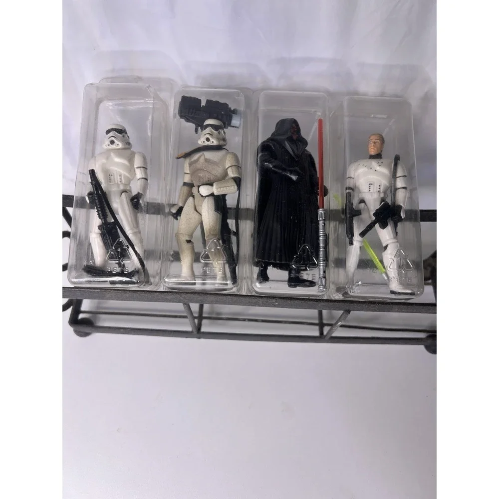 4 Kenner Star‎ Wars Figures, 1 Hasbro Figure With Accessories Lot